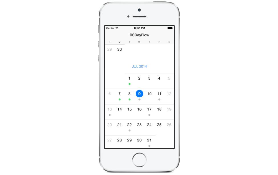 iOS 7 Calendar with Infinite Scrolling