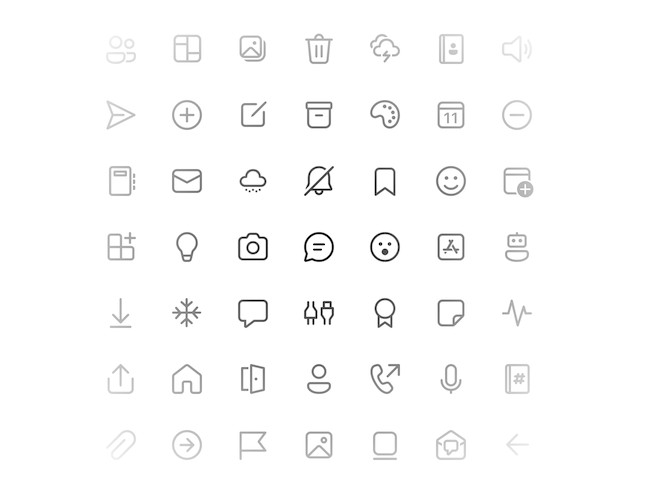 Download Fluent System Icons is a set of mobile platform icons from ...