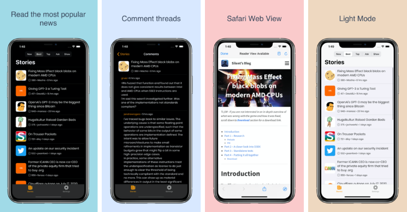 ios hacker news app