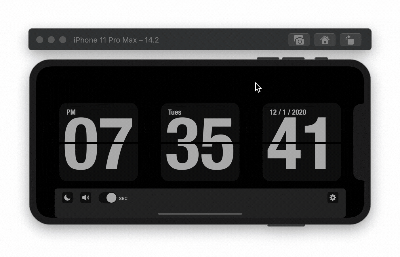 flipclock font