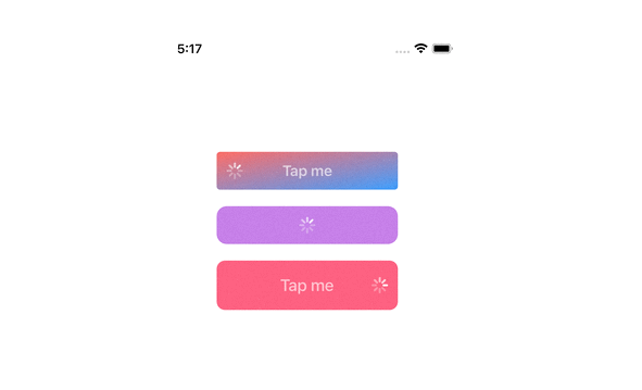 Custom of loading buttons in Swift