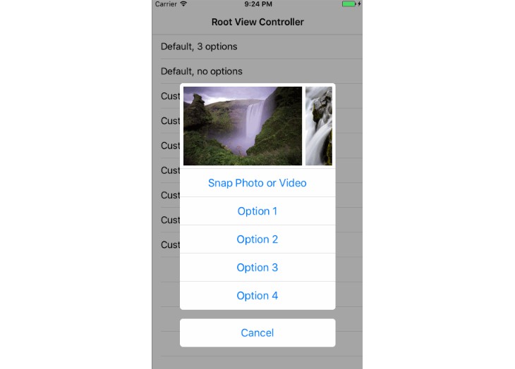 Highly customizable Action Sheet Controller with Assets Preview written in Swift
