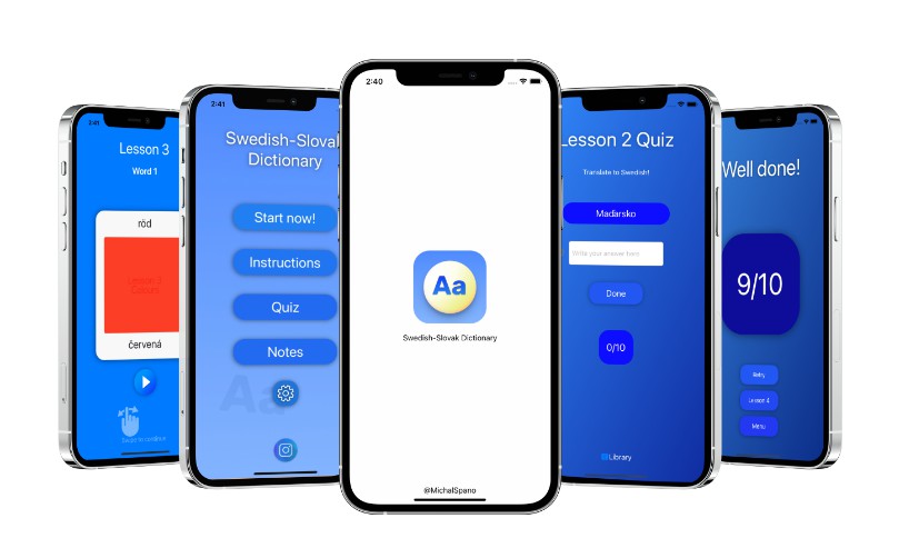 An interactive SwedishSlovak Dictionary for iOS and iPadOS