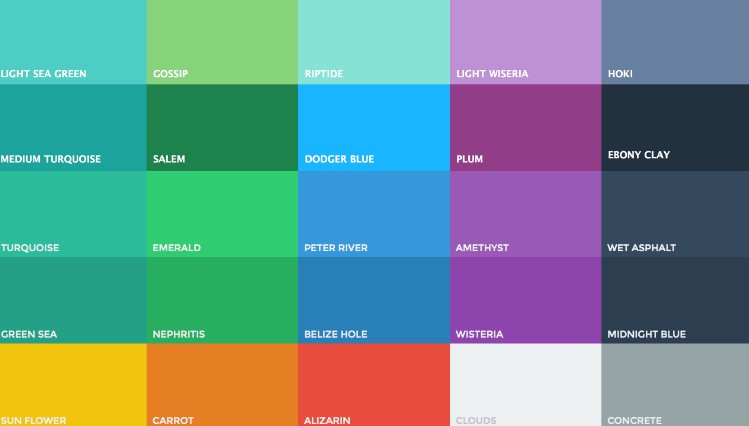 Flat UI color palette helpers written in Swift