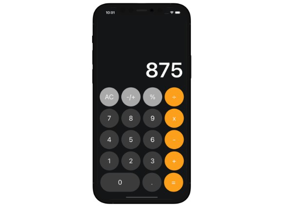 Basic calculator written in SwiftUI