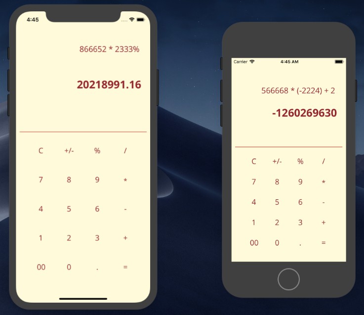 A Simple Calculator built using swift