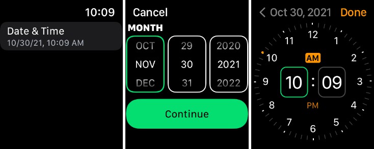 A customizable date picker for watchOS and SwiftUI