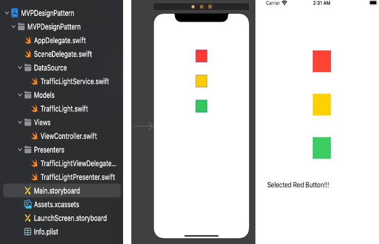 A MVP pattern testing with Swift