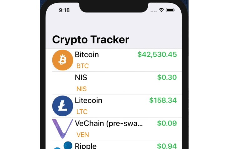 crypto price app ios