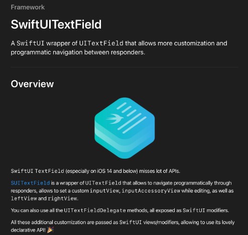 用于UITextField的SwiftUI包装器，支持更多的自定义和行为