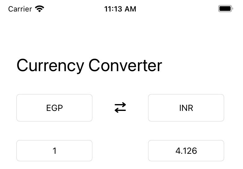 A codebase for Currency Converter App using RxSwift and Fixer API