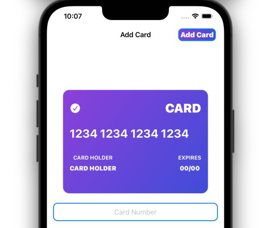 Credit Card App with Swift