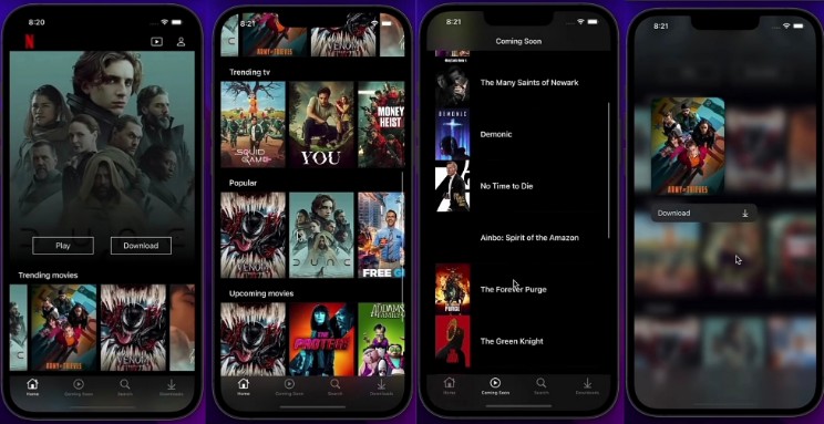 A Cloned Version Of Netflix App Using Swift