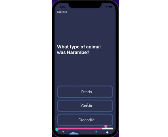 Simple quiz app made by using swift and MVC Architecture