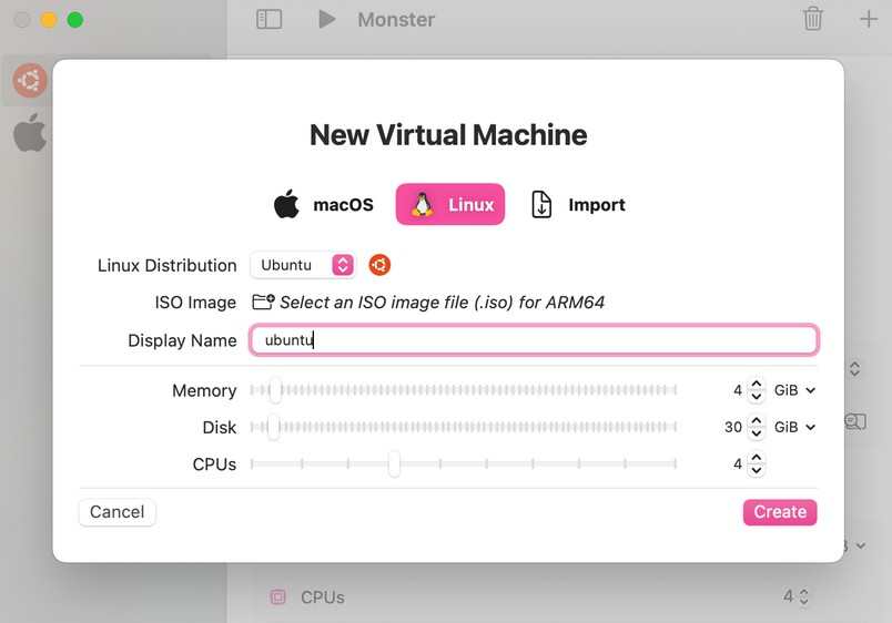 Monster - A virtual machine app based on Apple Virtualization.framework