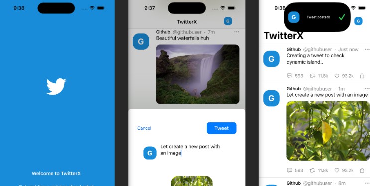 A simple twitter clone written by Xavier