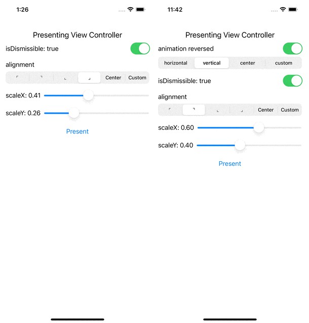 UIViewControllerTransitioningDelegate