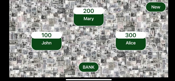 A simple iOS app for cashless payments in economic board games