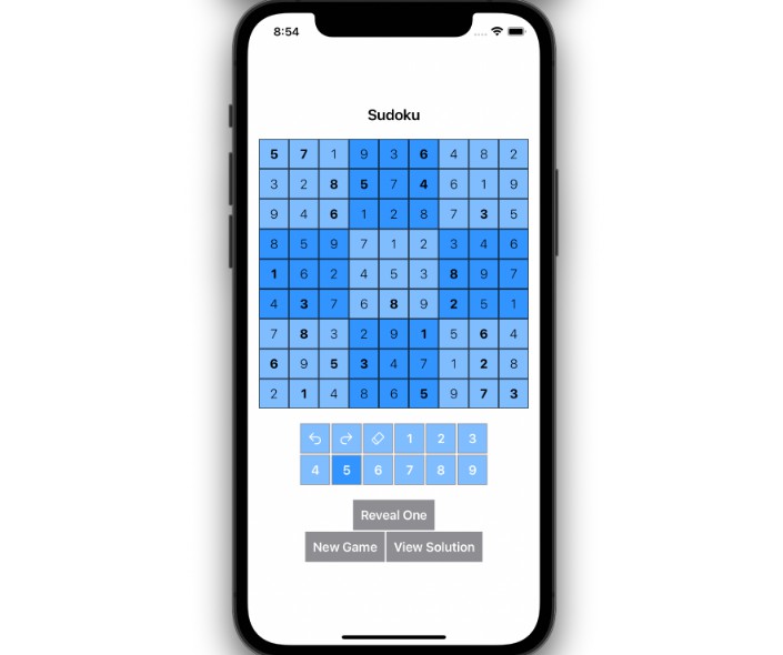 使用SwiftUI制作的数独游戏