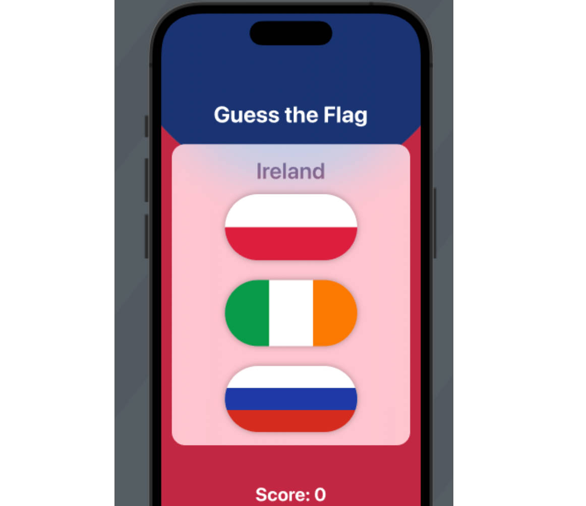 使用SwiftUI猜旗帜游戏