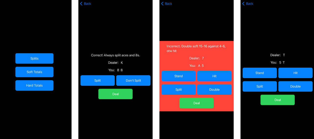 BlackJack Practice: An iOS app designed to help users master blackjack ...