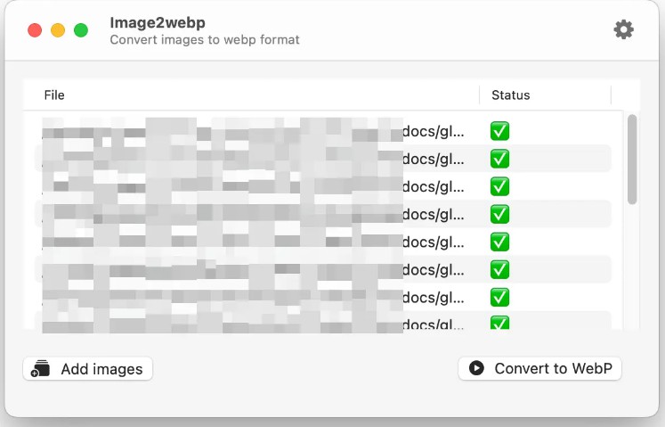 使用由SwiftUI开发的macOS应用程序将图像转换为WebP格式