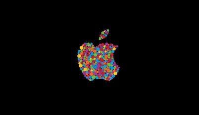 A simple, animated Apple logo screensaver