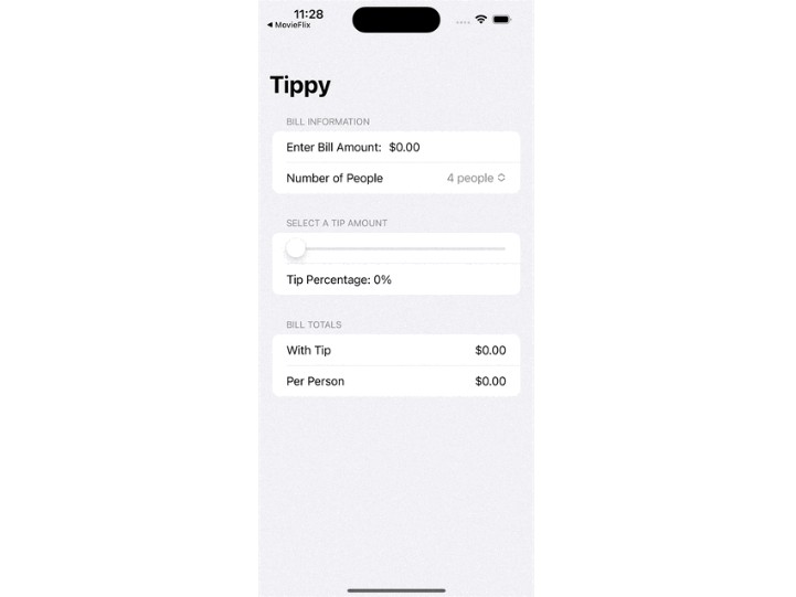 A Simple Tip Calculator Ios App Built Using Swiftui