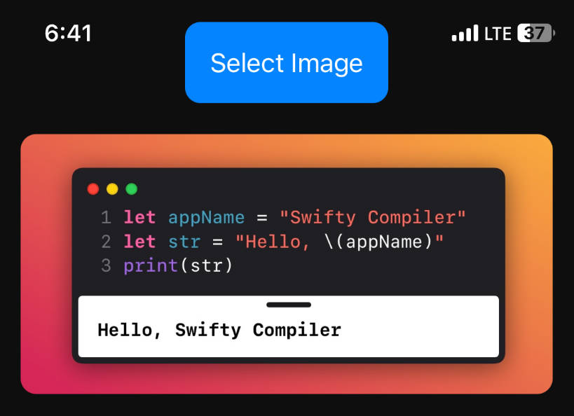 SwiftUI Image To Text Extractor
